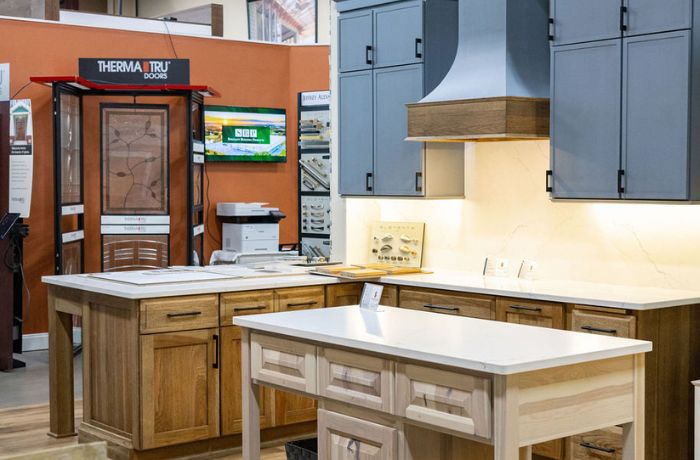 kitchen design display in the Capps Design Showroom